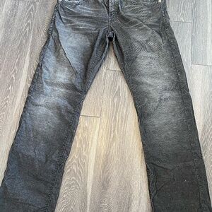 Black True Religion Corduroy Jeans